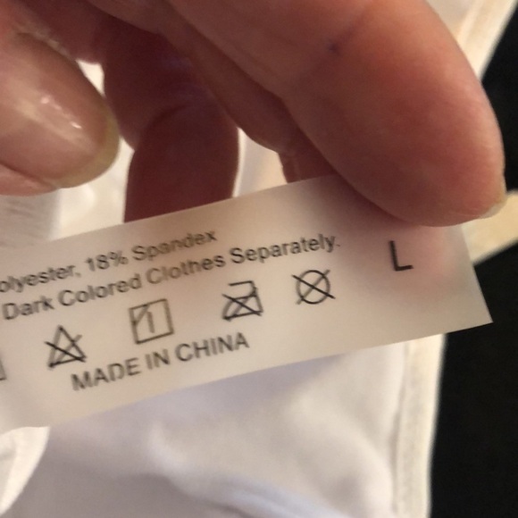 Eyelet Lace Three Piece Bikini Set Size Large - Picture 15 of 15